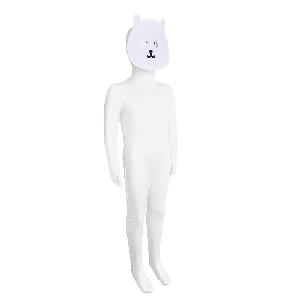 Joke Cosplay Bear Costume Jumpsuit Headwear Set Halloween Stage Performance