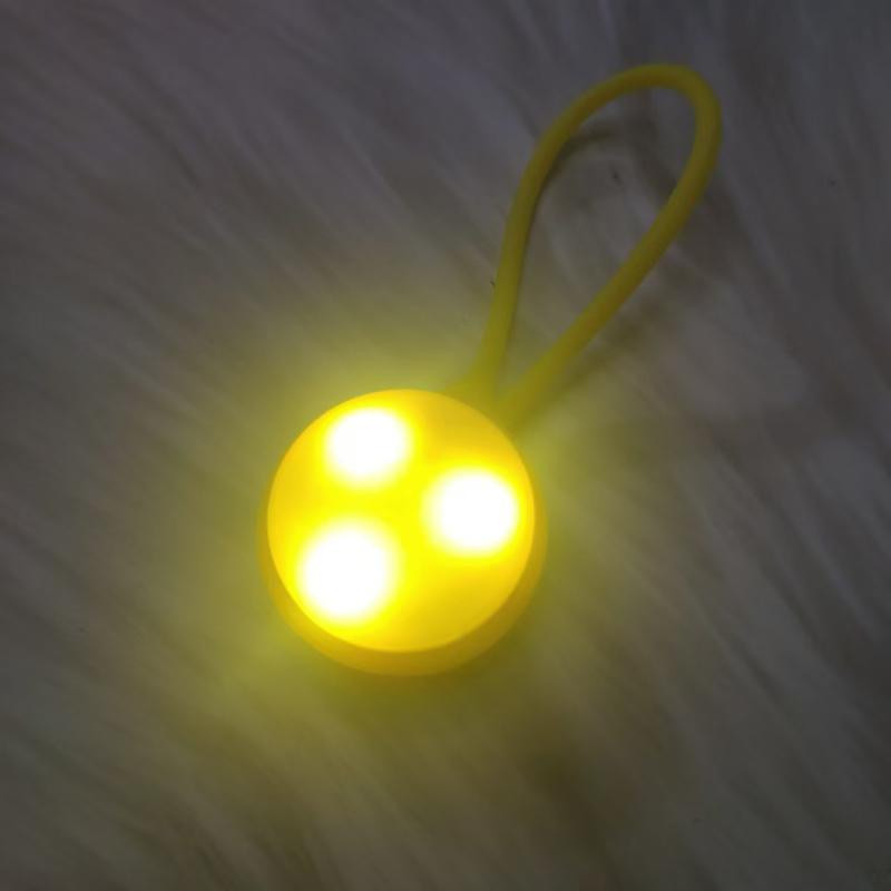 1Pcs Silicone Led Night Outdoor Backpack Lights Running Warning Light Camping Riding Wind Rope Light Travel Equipment Tool