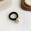5pcs Fashionable and Simple Pearl Hair Tie, Small Fragrance, High Elasticity Head Rope, Thick and Seamless Scalp Band