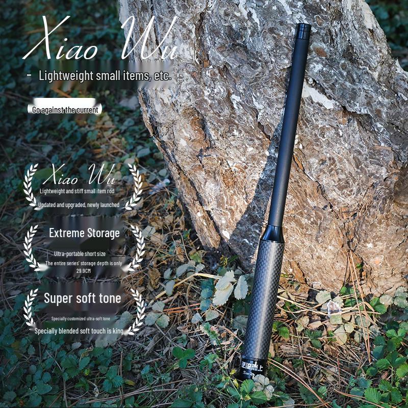 Детский портативный мини-набор для рыбалки - Ультралегкий, короткосоставный, с микроприманкой