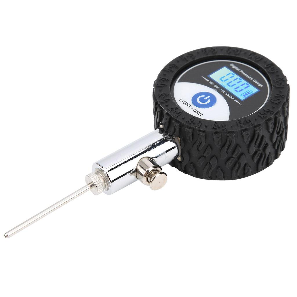 Mini Soccer Ball Pressure Gauge Volleyball Basketball Barometers with Digital Display