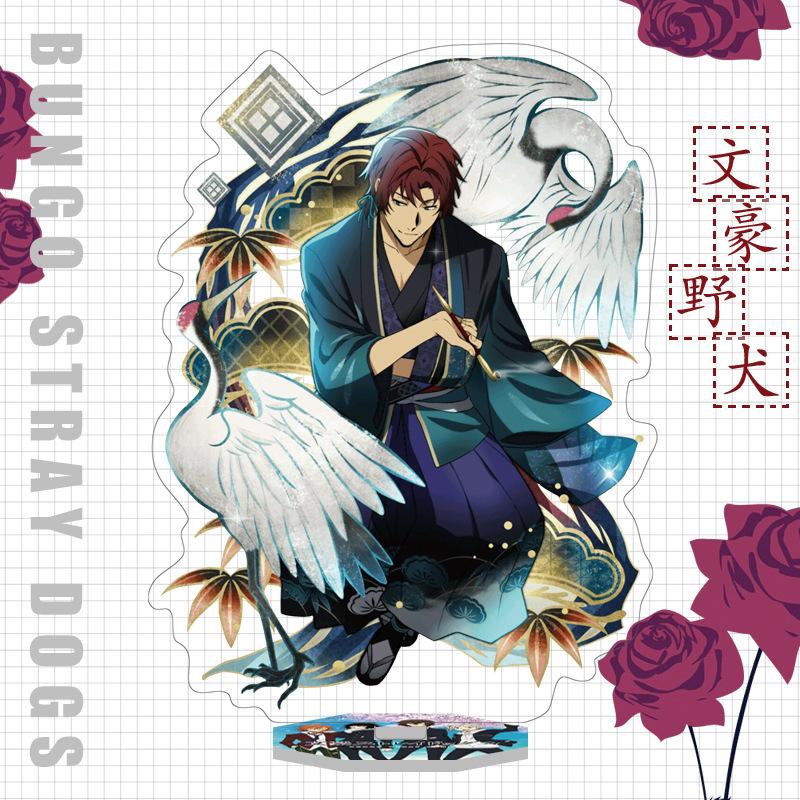 Japan Bungo Stray Dogs Anime Figur Acryl Stand Modell Spielzeug Dazai Osamu Nakahara Chuuya Ryunosuke Akutagawa Schreibtisch Dekor