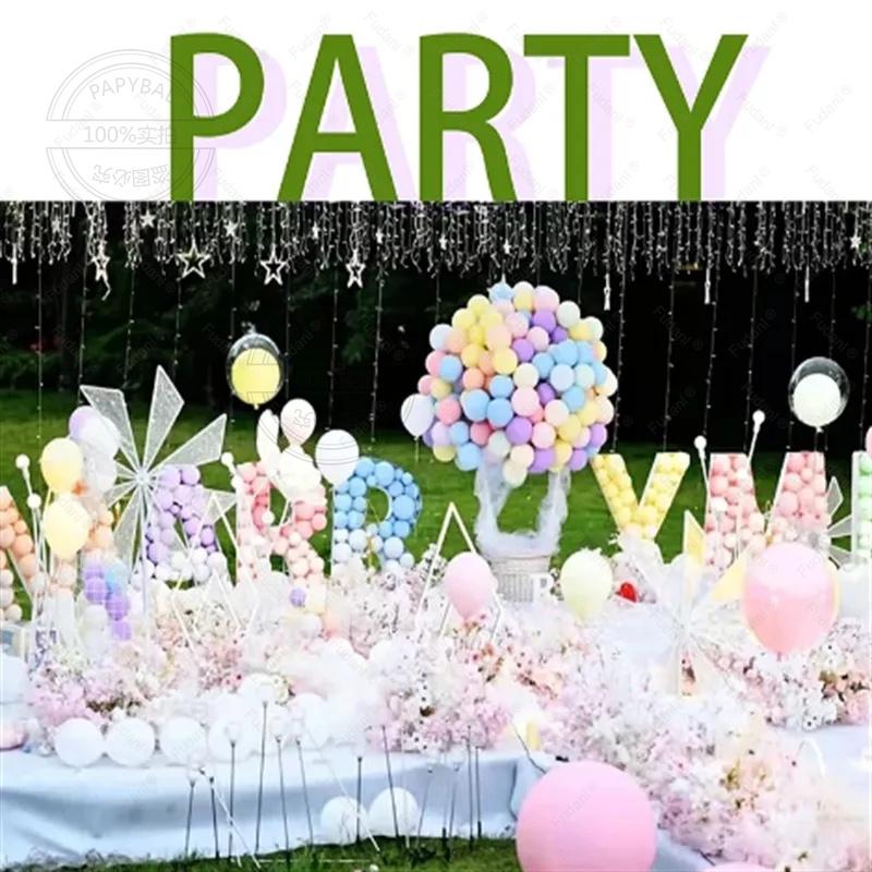 188pcs Pastel Macaron Balloon Garland Arch Kit Assorted Rainbow Colors Ballon For Birthday Wedding Baby Shower Party Supplies