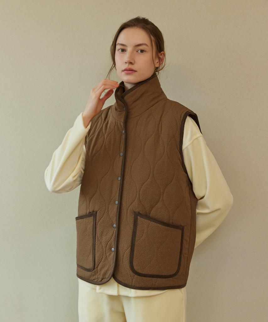 Atempo Quilting Padding Vest_Brown (Women)