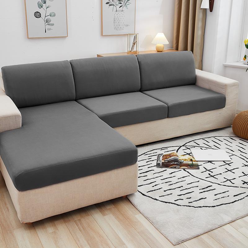 Elastic Sofa Seat Cushion Cover For Furniture Protector Sofa Covers Pets Kids Washable Sofa Cushion Case Removable Livingroom