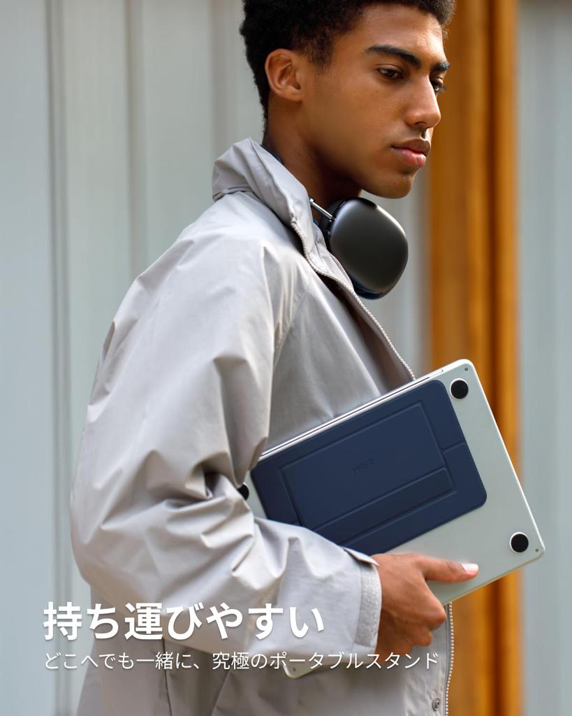 MOFT [Official Direct Store] Laptop Stand, Hollow Design, Easy to Carry, Foldable, Ultra-Slim, Stable, Adjustable to 15° & 25°, Fits up to 16-inch PCs