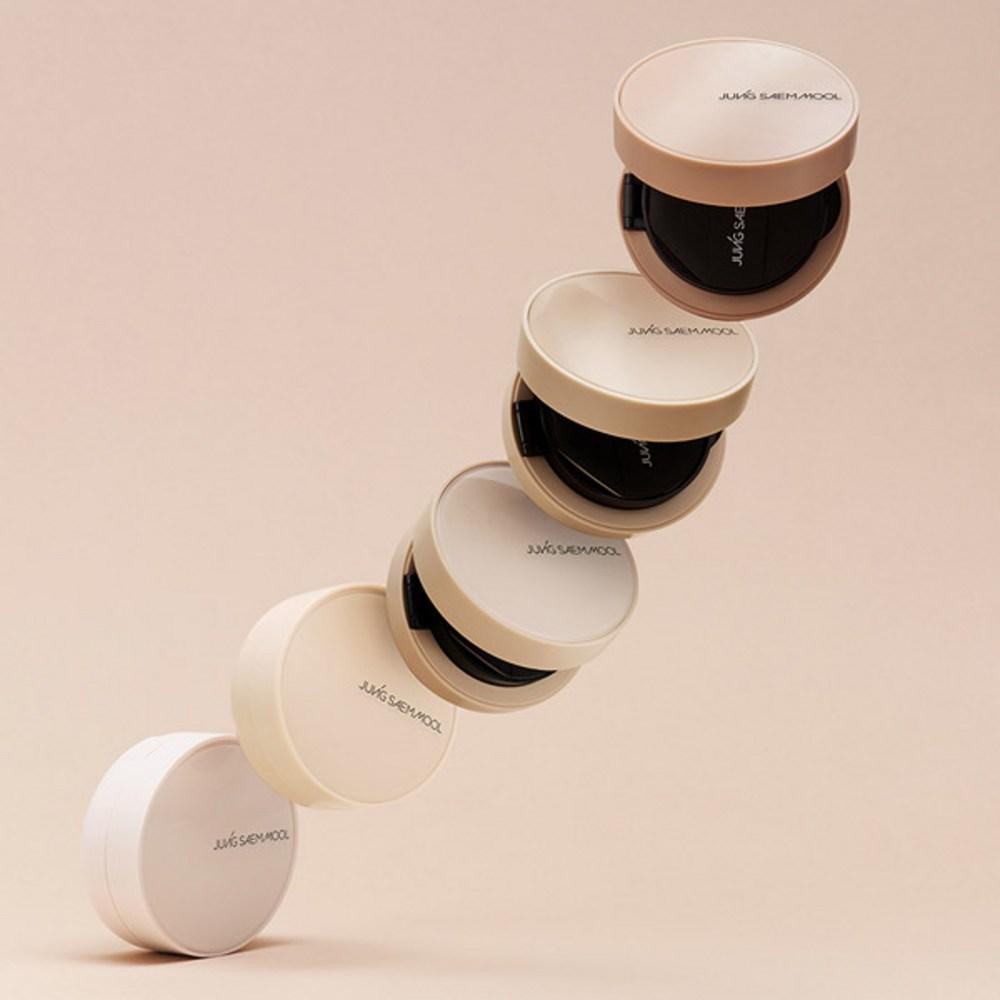 JUNGSAEMMOOL Skin Nude Cushion Concealer (2 buc puf cu pernă cu margine dublă gratuit), 1 bucata