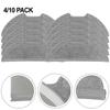 4/10 Pcs Of Washable, Reusable Mops Cloths For The EUREKAS E20 And Evos Plus Robots Vacuum Cleaners.