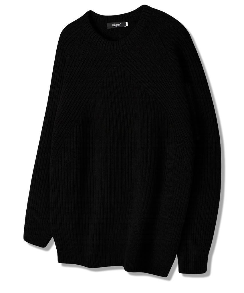 POLYGRAM Angle Raglan Round Knit - 6 Colors