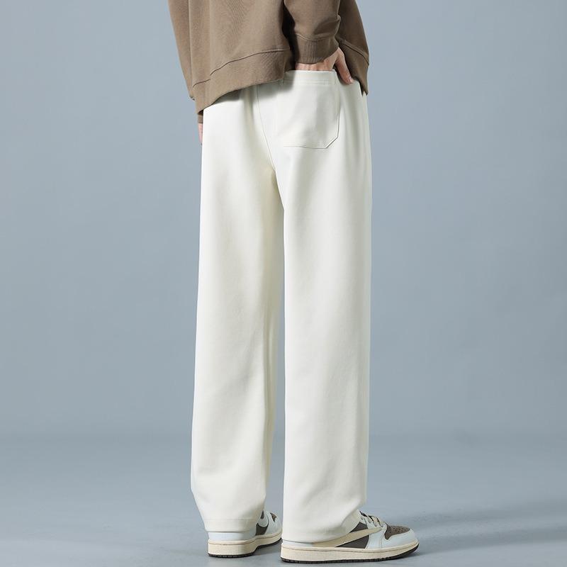 Pants Men's Spring and Autumn New Fashion Sports Pants Versatile Men's High Waist Loose Straight Wide Leg Sweatpants