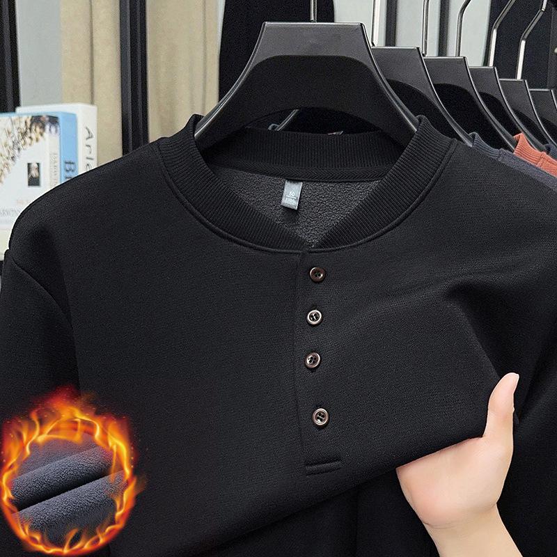 

Men s Winter Fleece-Lined Long-Sleeve Casual Sweatshirt 2XL