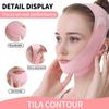 Universal English Face Slimming & Lifting Band - Celebrity Style V-Shape Jawline Enhancer