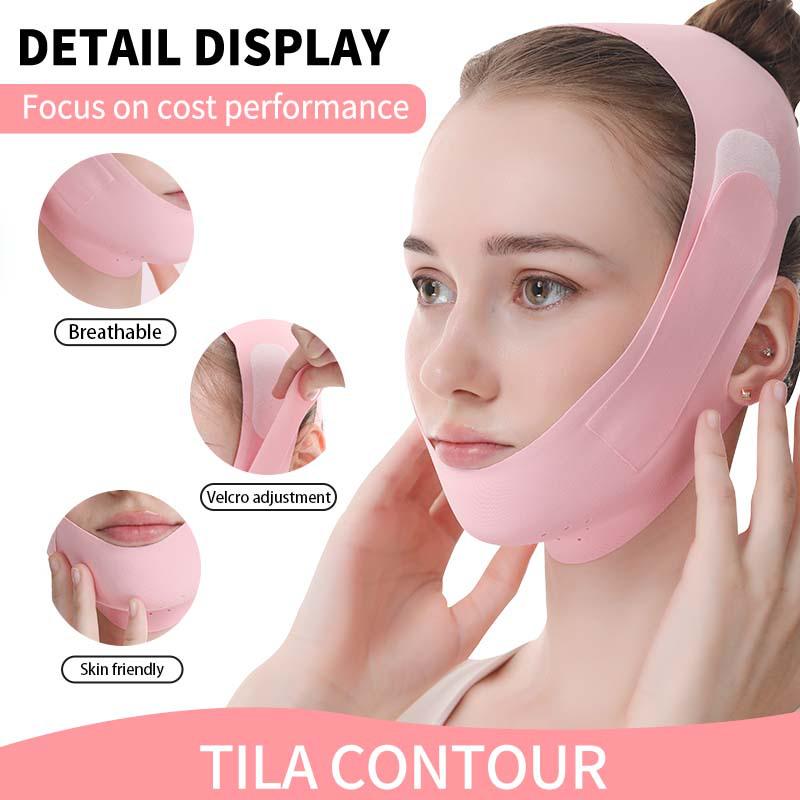 Universal English Face Slimming & Lifting Band - Celebrity Style V-Shape Jawline Enhancer