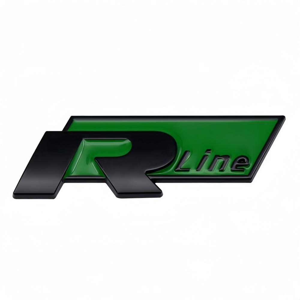 For Volkswagen For Volkswagen VW Rline R Polo Passat B5 B6 B7 Golf Jetta Touareg Bora CC 3D Car Grille Badge Side Decal Trunk Emblem Sticker zs0