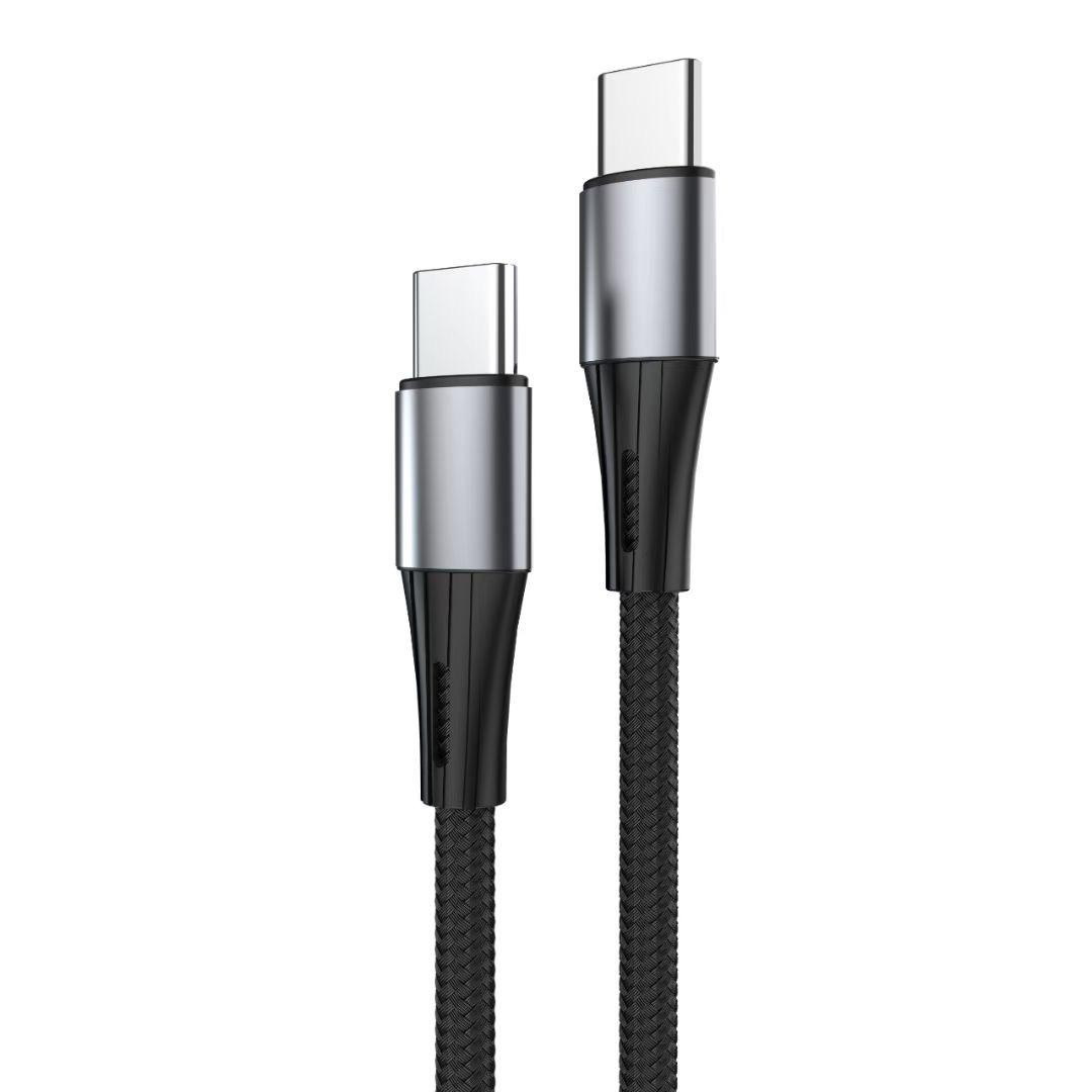 100W Dual Type-C Fast Charging Data Cable with Super Speed 1.2m