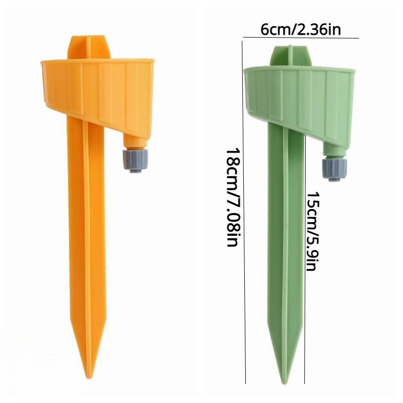 4pcs/set Updated Design Self Watering Spikes, Auto Plant Watering Devices with Adjustable Drip Valve