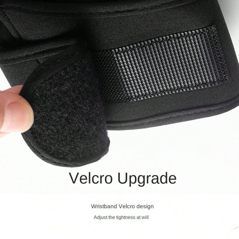 1pair Fitness Anti-Slip Protection Gloves with Wrist Support, Half-Finger, Long Style, Suitable for Cycling, Riding Motorcycle and Skiing
