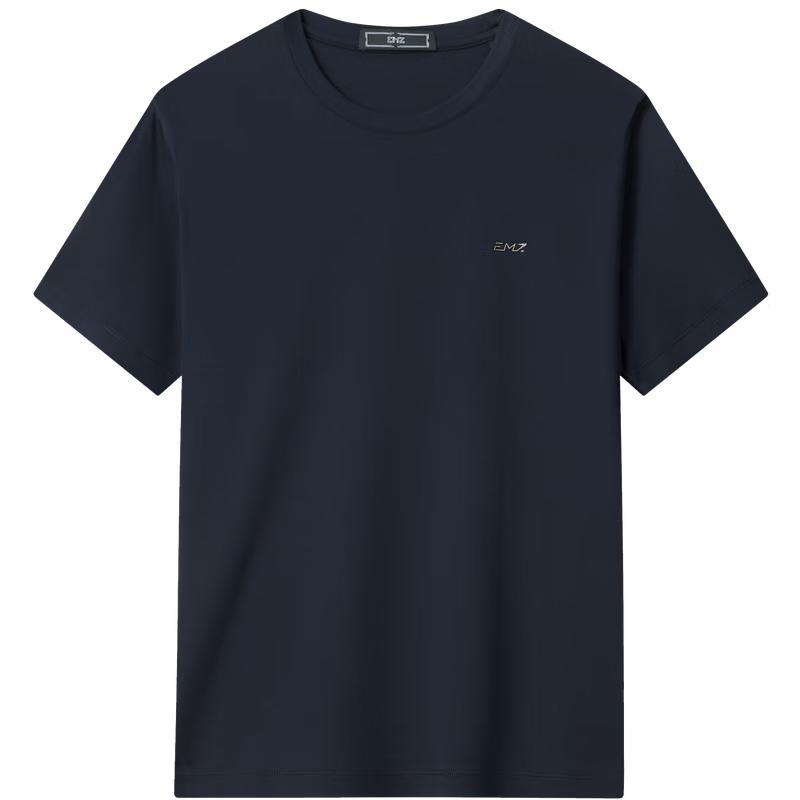 EMZ Men s Summer Pure Cotton Crew Neck T-Shirt XL