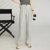 LANGSHA Women's High-Waist Wide-Leg Straight-Leg Pants