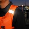 Portable Foldable Buoyancy Vest with Four Adjustable Buckles Reflective Design for Water Safety and Outdoor Activities