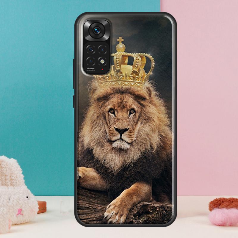 Löwen-Kunst-Hülle für Xiaomi Redmi Note 14 13 Pro 12 11 9 10 9S 10S 11S 12S Redmi 14C 13C 10C 12C Abdeckung