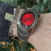 Black Red Quartz Watch Mens Personalize Y2k Dial Fashion Special Blade Creative Alien Shape Steel Unique Steel Men Watch Clock