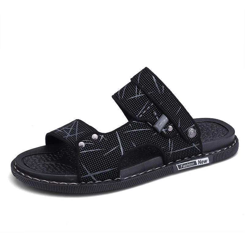 Fashion 2024 Classic Mens Sandals Summer Genuine Leather Sandals Men Outdoor Casual Lightweight Sandal Fashion Men Sandals