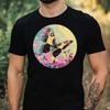 T-Shirt Men Butterfly Glitch Motif Cotton Size XS To 5XL
