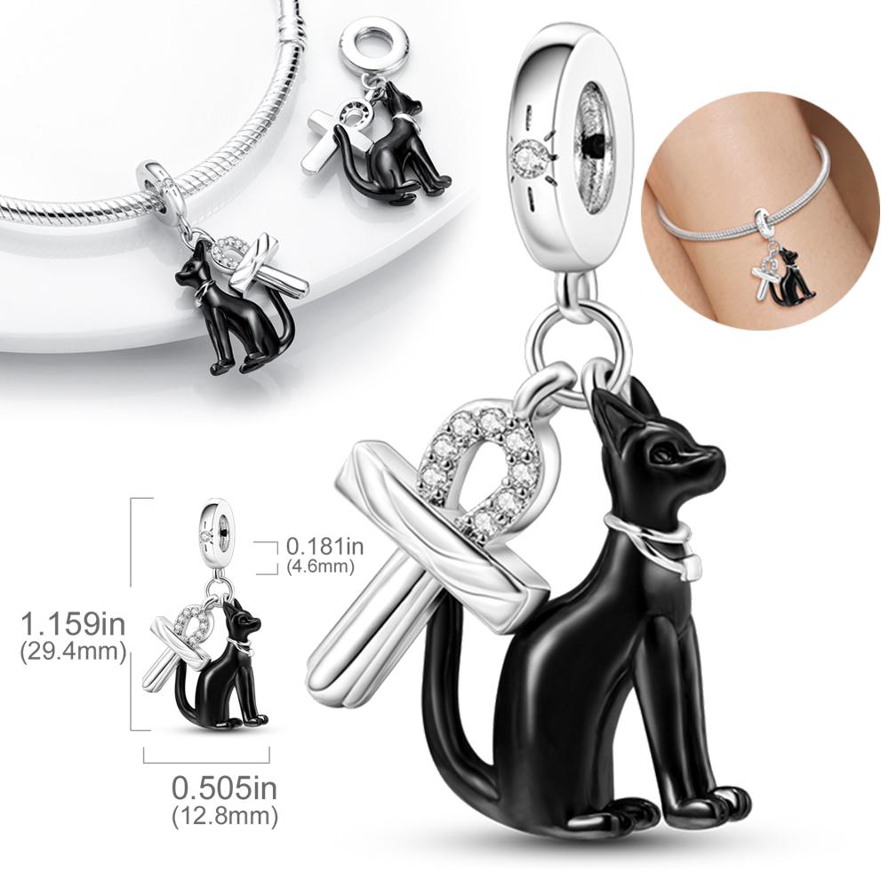 

Original Charms Copper Crucifix And Anderson Cat Pendants Fit Charms Plata Bracelets For Women Jewelry Making Fine Gifts