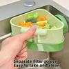 Suction Cup Sink Strainer Basket Triangular Vegetables Fruit Washing Filter Rack Sink Strainer Filtration of Leftovers