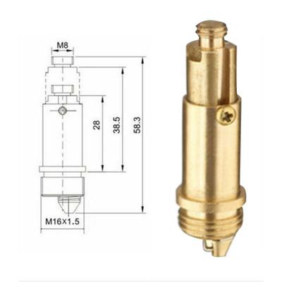 Valvola di rimbalzo con tappo a molla universale in ottone da 1/2 pezzo per rifiuti del lavabo del lavandino del lavabo