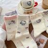 Spring Popular Cute Cartoon Kt Cat Fashion Versatile Age-Reducing Loose Socks Mid-Tube Socks