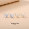 2025 High-End Butterfly Shell Earrings & Necklace Set - Elegant Luxury Clavicle Chain for Women