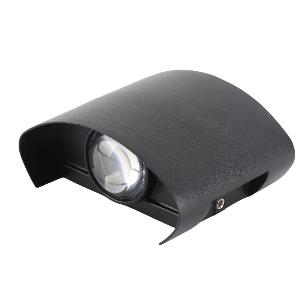 Modern 2W LED Wall Light Black Color AC 90-265V Wall Light IP65 Waterproof Aluminum Alloy Wall Mounted Light Porch Lighting