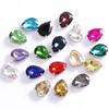 50Pcs/Pack Teardrop Shape Glitter Sewing Rhinestones Diamond Beads Ornament  For Needlework