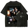 Resident Evil Anime Liebhaber Ausgewaschenes T-Shirt Ganzjahreskleidung Hohe Qualität Persönlichkeit Kleidung Übergröße Unisex Neues Modell Paare T-Shirt