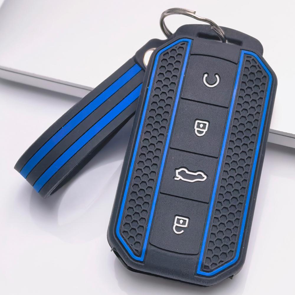 Key Fob Cover for Chery Tiggo Omoda C5 Jaecoo J7 J8 Arrizo Exeed with Keychain Anti-Scratch Guard Shockproof Protection Soft Grip Texture