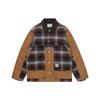 Carhartt WIP Jaqueta Patchwork de Xadrez Manga Longa Unissex Marrom I029456DHBHAMILTON