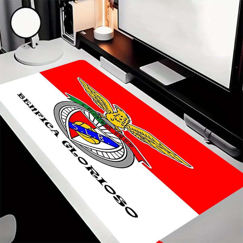 Sport Lisboa e Benfica Theme Premium Non-slip Mouse Pad with Stitched Edges,Durable Rubber Material,for Desktop & Gaming Great Gifts