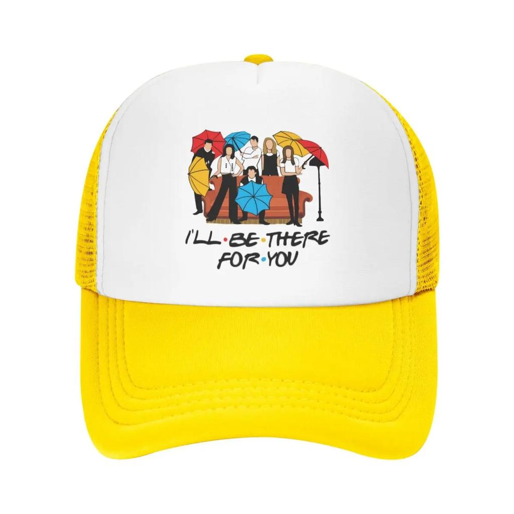 Custom Classic Unisex Friends TV Show Trucker Hat Adult Adjustable Baseball Cap Women Unisex Outdoor Trucker Cap