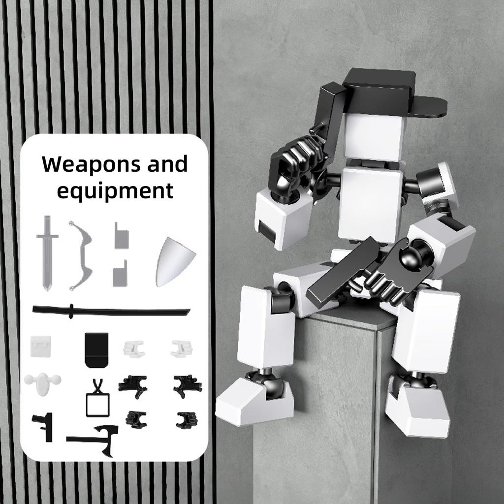 3D Printed Movable Dolls With Movable Joints, Diy Assembled Robot Toys