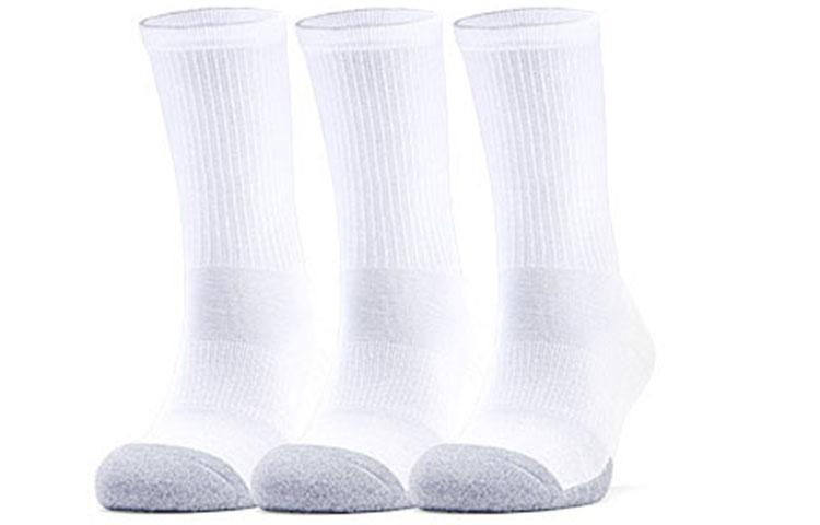 Under Armour Knee High Socks Unisex 3 Pack White Couple s 1346751-101 L