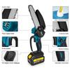 1700RPM 6 Inch Mini Li-Ion Electric Chainsaw One Hand Portable Electric Saw Fit 18V Makita Battery (No Battery)