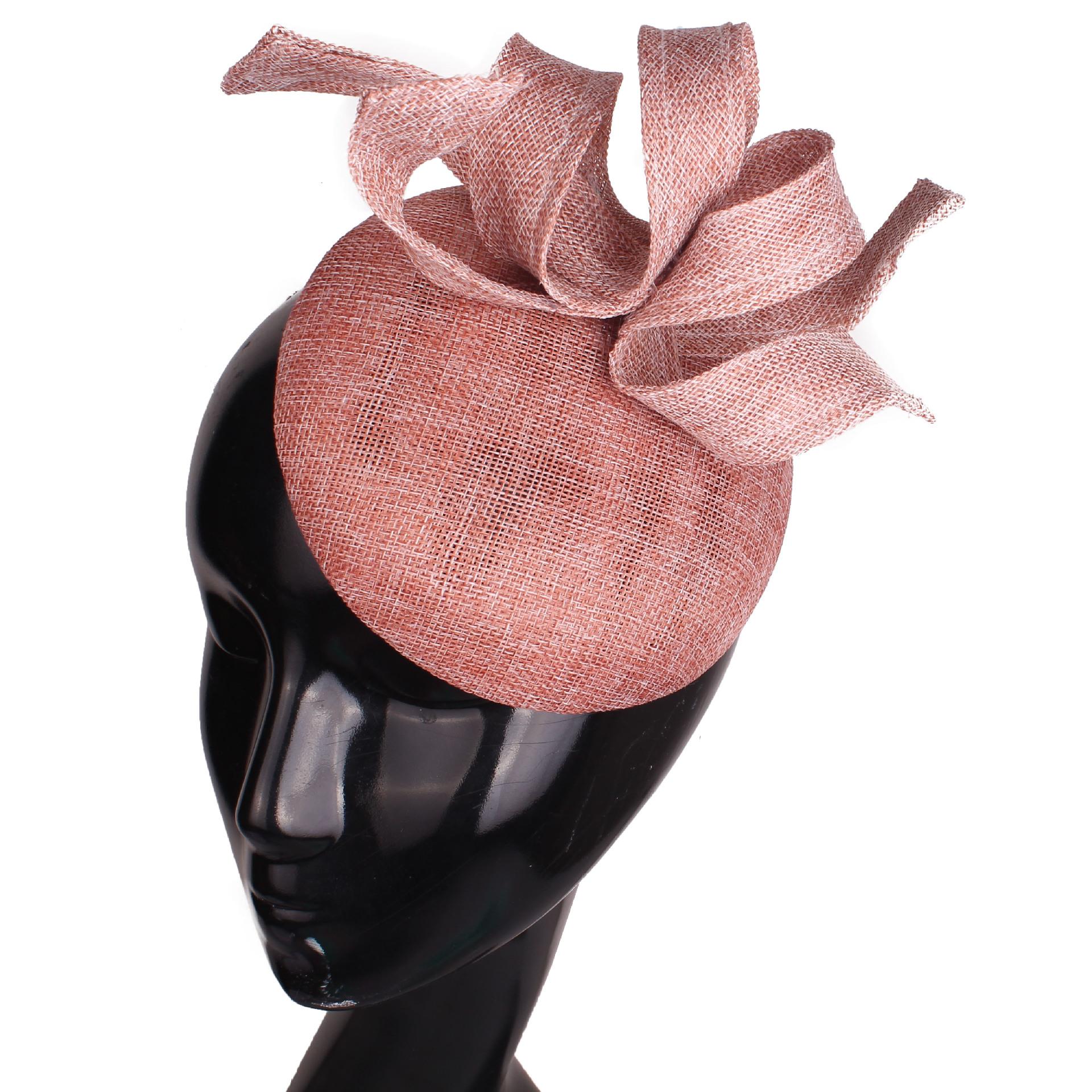 

Green Flower European And American Style Headgear Sweet Bridal Top Hat Imitation Linen Headband Hairpin Dual-Purpose