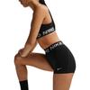 Nike Pro Letter Logo Elastic Mid Waist Slim Fit Cycling Shorts Women Shorts Black IQ1037-010