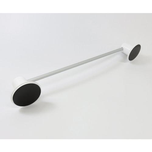 Towa Sangyo Magnetic Bath Towel Hanger, White, Approx. 45.1 x 5.3 x 6.7 cm, Sticks to Bathroom Walls