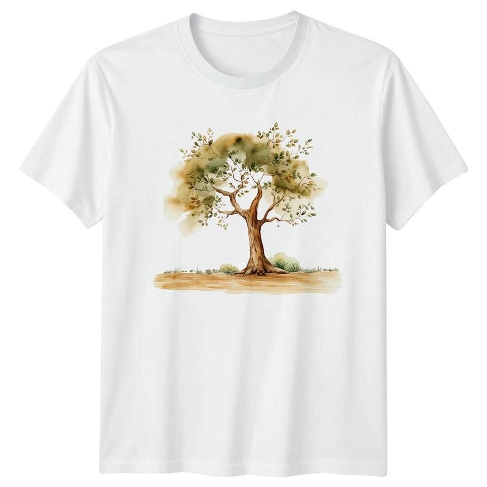 Watercolor Tree Forest Lover Nature TShirt Watercolor Art Nature S
