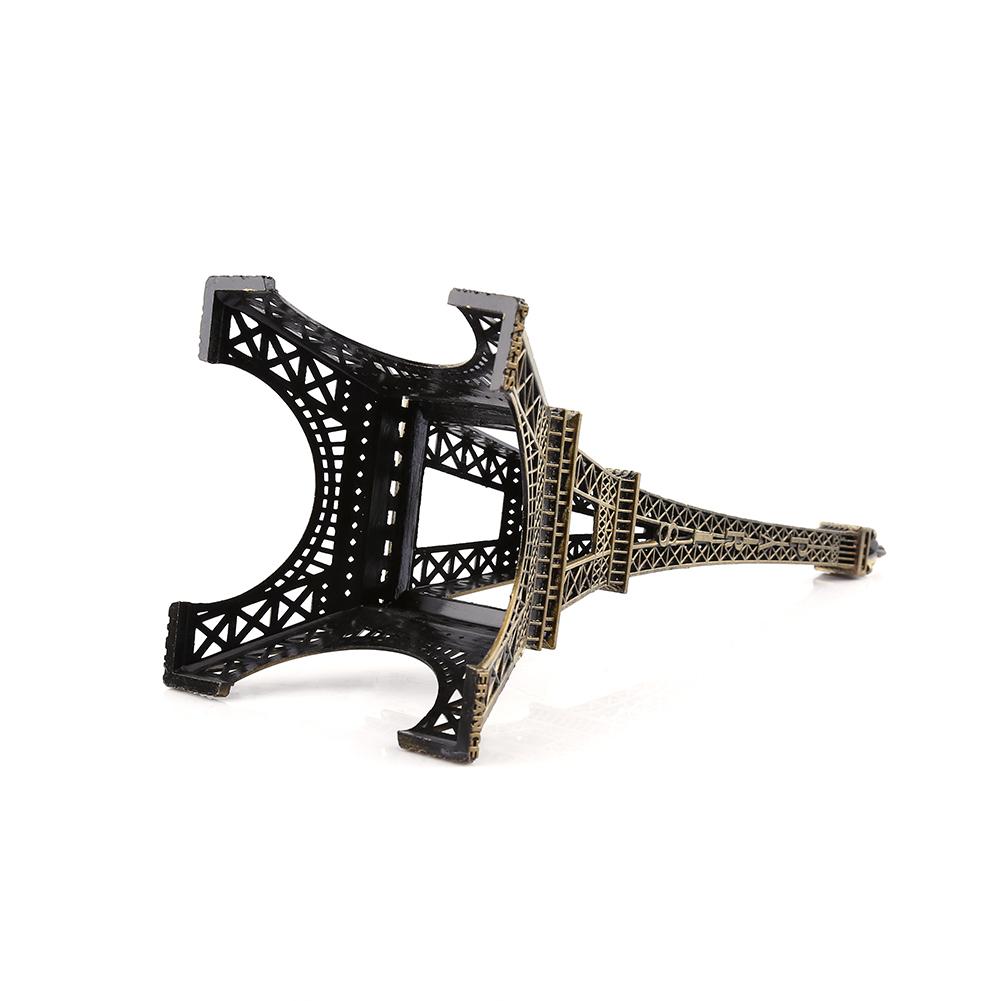 Bronze Tone Paris Eiffel Tower Figurine Statue Vintage Alloy Model Decor 25CM