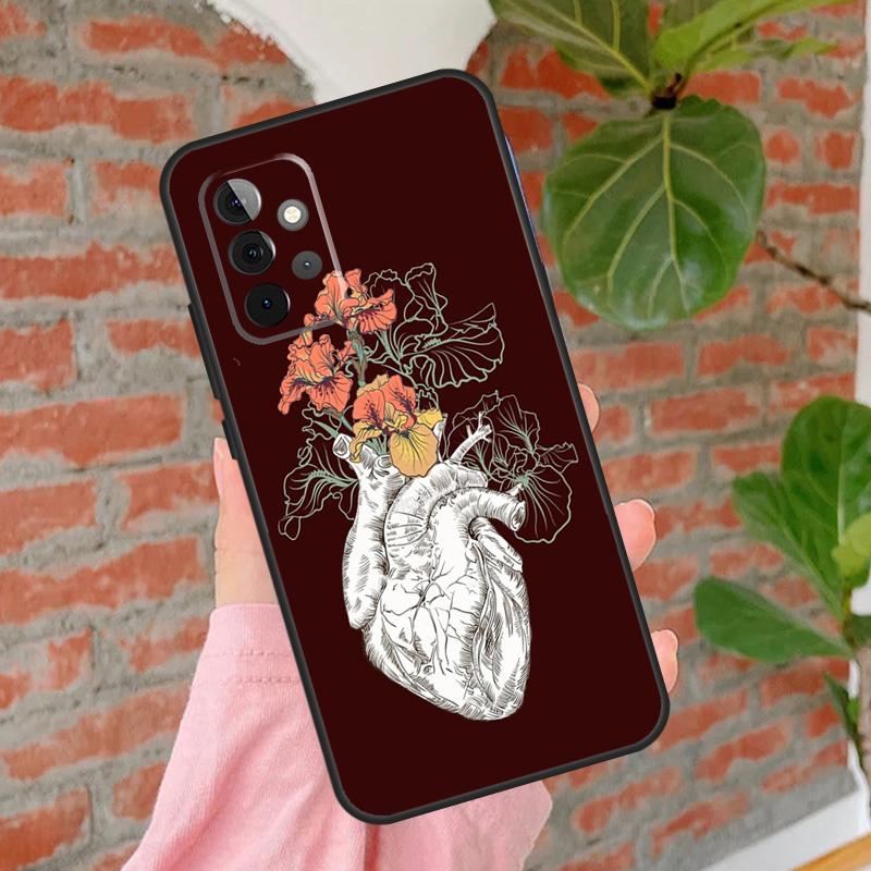 Human Heart Anatomy Cover For Samsung Galaxy A55 A35 A25 A15 A52 A32 A12 A14 A34 A54 A51 A71 A13 A33 A53 Case