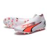 Puma Ultra Match PU LL MG Jr Low Top Kids Football Shoes Kids Football Shoes White Red 107515-01